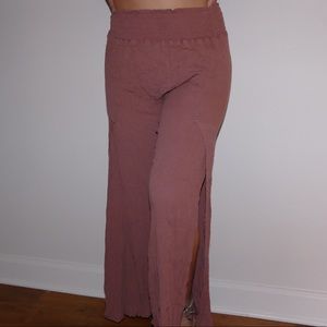 open slit pants